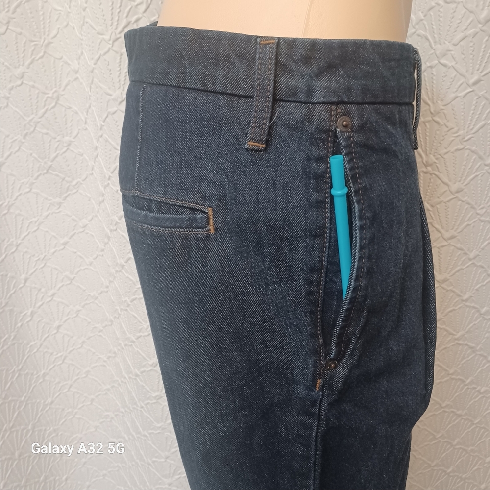 Banana Republic Women Size 30/10 Deep Indigo Relaxed Jeans - Picture 6 of 16